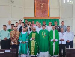 Pastor Paroki St. Yoseph Lantik Pengurus Dewan Pastoral Stasi Manulai II