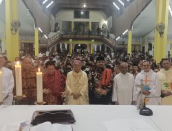 Menag Yaqut Natal Bersama Warga Kota Kupang, Uskup: Ini Bukti Anugerah Allah