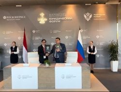 Indonesia dan Rusia Menandatangani Nota Kesepahaman Kerja Sama di Bidang Hukum