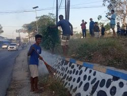 Rutin Bersihkan Sampah di Persimpangan Jalan Piet Tallo, Ini Harapan Warga TDM