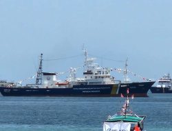Tiga Kapal PSDKP Meriah Puncak HMN di Kupang