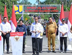 AHY Dampingi Jokowi Resmikan Bendungan