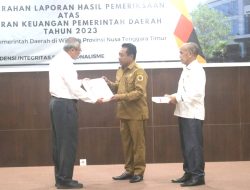 Kabupaten Kupang Kembali Terima Opini WTP Atas Lapaoran Keuangan Pemerintah Daerah