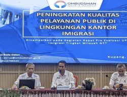 Rapat Pra Evaluasi Layanan, Ombudsman Sajikan Data Layanan Keimigrasian dengan Tren Pertumbuhan Positif