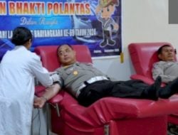 Usai Bagi Sembako, Satlantas Gelar Donor Darah