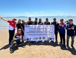 Pertamina Patra Niaga AFT El Tari Lakukan Pelepasliaran Ratusan Tukik di Pantai Sulamanda Desa Mata Air