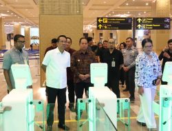 DUKUNG KTT INDONESIA AFRIKA (IAF) 2024, MENKUMHAM SUPRATMAN TINJAU LAYANAN IMIGRASI DI BANDARA NGURAH RAI