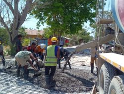 Rabat Beton untuk Jalan Anggrek dan Kejora,Progres Pekerjaan Capai 85 Persen