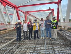 Lantai Duplikat Jembatan Liliba Mulai Dicor