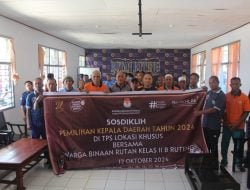 KPU Manggarai Sosialisasi Pendidikan Pemilih di Rutan