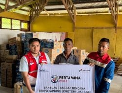 Pertamina Patra Niaga Bantu Warga Terdampak Erupsi