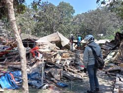 Gunung Lewotobi Laki-laki Meletus, 10 Orang Meninggal, Sejumlah Bangunan Terbakar