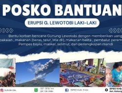 Pemkab Ende Buka Posko Bagi Korban Erupsi Gunung Lewotobi